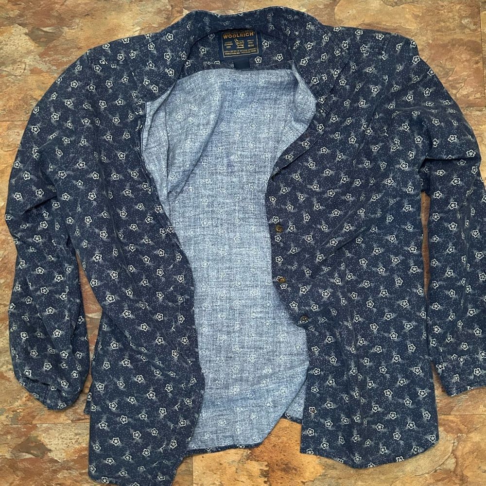 John Rich and Bros Woolrich Mens Button Up Size L
